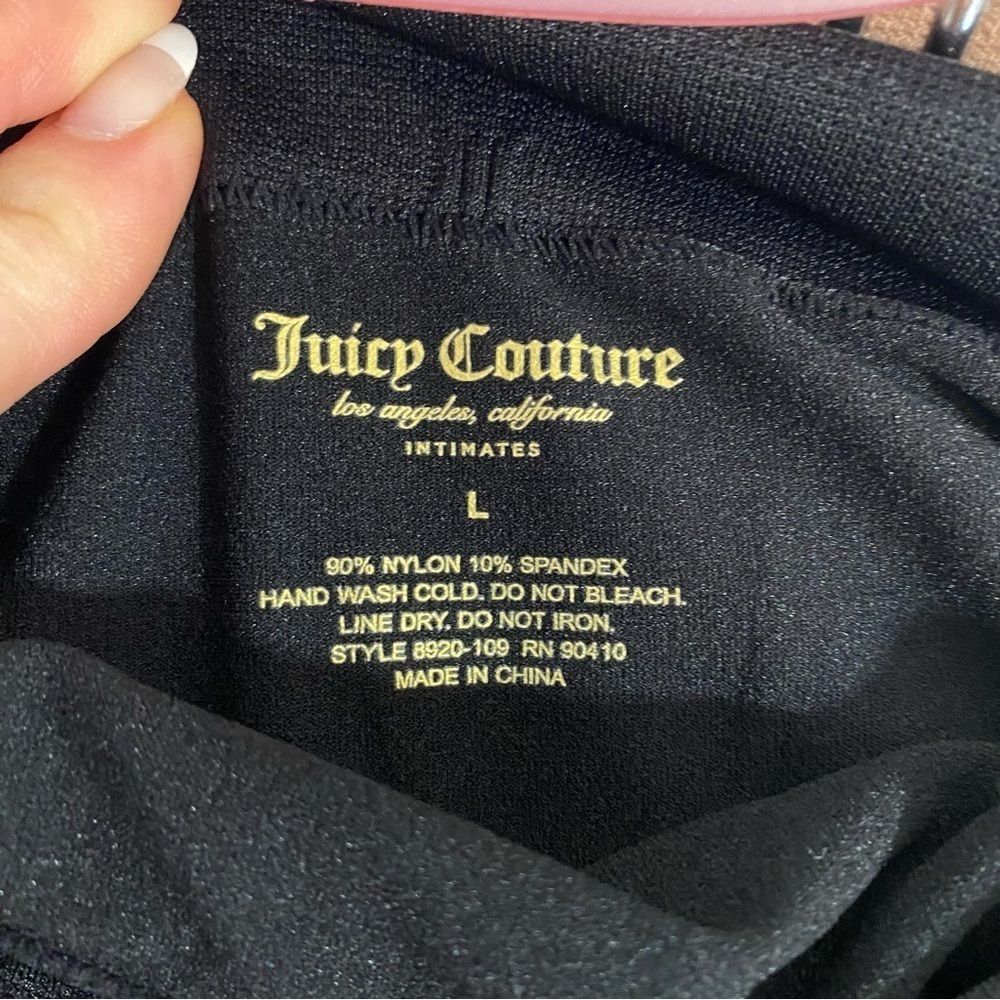 Juicy Couture Seamless Shaping Biker Shorts Slimming Set Black Beige NWT size L - Picture 6 of 8